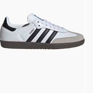 EUC - Adidas Gender Inclusive Samba - Size 13.5 - white/black